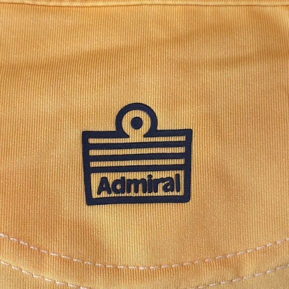Admiral Mens Gold Authentic Referee Jersey Short Sleeve Front 1/2 Zip Size M NEW - Picture 13 of 14